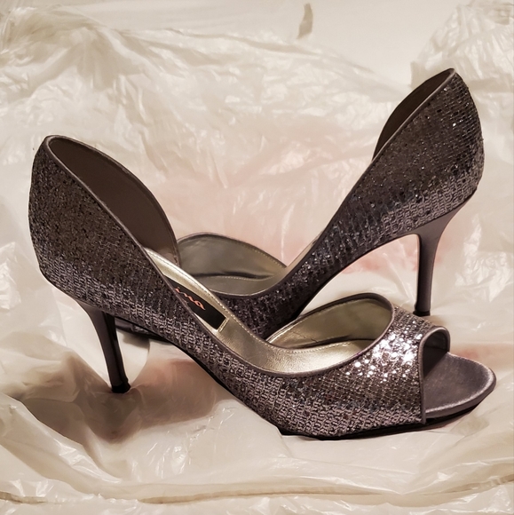 NINA Silver Evening Shoes - Picture 5 of 7
